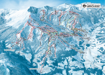 plan des pistes Saint Gervais Mont-Blanc