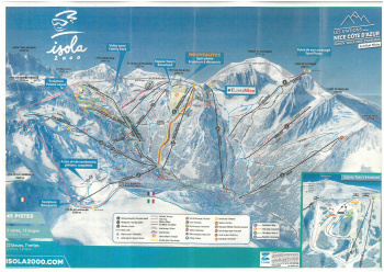 plan des pistes Isola 2000